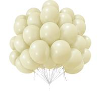 12 Inch White Sand Balloons - 50 Pcs Latex Balloons For Kids Party, Baby Shower, Wedding, Valentine'S Day - Birthday Decorations