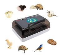 12 Incubateur D'Oeufs Incubateur D'Oeufs Tortue éClosoir Reptiles Couveuse Thermostatique Tortue avec Retourneur D'Oeufs Automatique Couvercle Visible Affichage LED NuméRique(12 Eggs)
