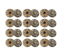 12 Jeux de Boutons-Pression 25mm Renforcés, Boutons-Pression Métalliques à Coudre à Fixation Sûre pour Vêtements, Artisanat DIY et Textiles Maison