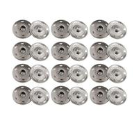 12 Jeux de Boutons-Pression 25mm Renforcés, Boutons-Pression Métalliques à Coudre à Fixation Sûre pour Vêtements, Artisanat DIY et Textiles Maison