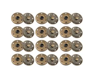 12 Jeux de Boutons-Pression 25mm Renforcés, Boutons-Pression Métalliques à Coudre à Fixation Sûre pour Vêtements, Artisanat DIY et Textiles Maison