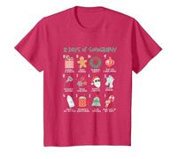12 Jours d'échographie | Échographe de Noël | Technologie d'échographie T-Shirt, Enfant, Rouge Chiné, 8 Ans