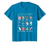 12 Jours d'échographie | Échographe de Noël | Technologie d'échographie T-Shirt, Enfant, Saphir, 3 Ans