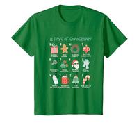 12 Jours d'échographie | Échographe de Noël | Technologie d'échographie T-Shirt, Enfant, Vert Kelly, 2 Ans