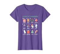 12 Jours d'échographie | Échographe de Noël | Technologie d'échographie T-Shirt, Femme, Violet Chiné, S