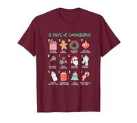 12 Jours d'échographie | Échographe de Noël | Technologie d'échographie T-Shirt, Homme, Marron, M