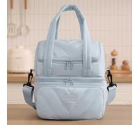 12 L Sac de pique-nique extérieur grande capacité avec sangle d'épaule réglable, sac fourre-tout isotherme grande capacité à double couche, sac isotherme et étanche pour aliments, boîte à lunch portab