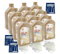 12 Litre Original Shell Helix Ultra Ect C2/C3 0W30 Huile Porsche C30 Api Sn