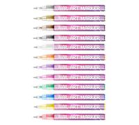 12 Marqueurs De Conception De Clous Colorés Nails Art Stylos Avec Commande Pointe Fine Et Étaux Tampon Finition Peinture Stylo Conception Clous Multiples