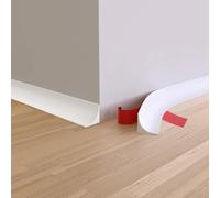 12 Mètres Moulure Auto Adhesive en Triangles, Moulure Plafond Autocollante, Moulage Flexible Joint Plafond Mur Quart de Rond en TPE, Bande de Calfeutrage pour Sols, Bords de Murs, Carrelage (Blanc)