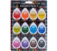 12 mini encreurs - Séchage rapide - Sans acide - Memento - Tsukineko