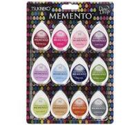 12 mini encreurs - Séchage rapide - Sans acide - Memento - Tsukineko