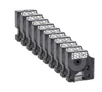 12 mm 5 / 10pk 45013 D1 TABLE Étiquette compatible avec LabelManager 160 280 L'imprimante de l'étiquette fonctionne avec 45013 45010 45016 45017 45018 45019 Capes d'étiquette(10PK Black on Clear)