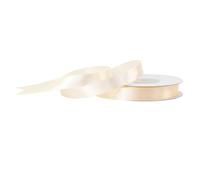 12 mm ruban Satin 25 m rouleau / couleur crème 820 Unilatéral Décoratif Cadeau décoration mariage baptême