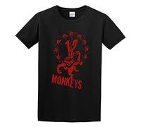 12 Monkeys Logo Printed Casual Basic Graphic Top Printed Shirt Short Sleeve Tee Mens T Shirt Black 3XL