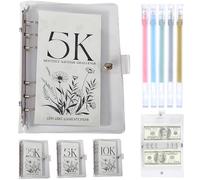 12-Month Envelopes Money Saving Challenge Binder, 12-Month Savings Challenges Book with Envelopes, Easy & Funny to Save 2.5K/5K/10K (5K)