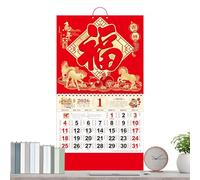 12 Month Wall Calendar | Schedule Management Planner | 12 Month Calendar Wall Mount | for Classroom Dining Room Dorm Bedroom Study Room Students Kids Teens Adults