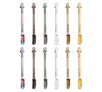 12 Morceaux De Mini Cuillères, Outils De Cuisine, Cuillères Portables, Une Cuillère En Métal Rétro Peut Être Utilisée Pour Le Sel, Les Médicaments, Les Épices.