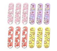 12 Morceaux De Nail Art Colorés Petites Bandes De Sable, Mini Brochettes À Ongles, Plaques De Polissage Double Face, Outils De Manucure.