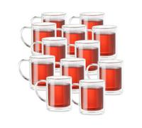 12 mugs en verre à double paroi Cucina Dimodena