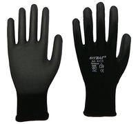 12 NITRAS 6215 paire de gants de travail en nylon pU noir gr.xXXL (11)