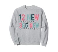 12 Nouveaux chapitres 365 Nouvelles Chances Nouvel an 2025 Correspondance Sweatshirt