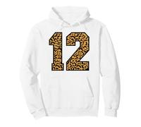 12 numéros Leopard Douze Team Sports Varsity Matching Sweat à Capuche