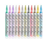 12 outils de conception d'ongles de couleur à séchage rapide pour un séchage rapide sans lampe pointe fine œuvres d'art précises sans danger à base d'eau stylos sûrs à base d'eau