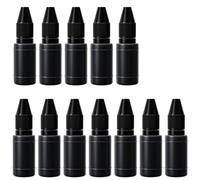 12-Pack Black Ink Refill, 10ml Waterproof Fast-Drying Stamp Ink for and Scrapbooking