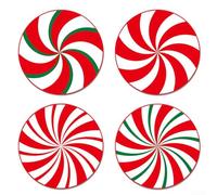 12-Pack Christmas Peppermint Candy Yard Stakes 7.9 Inches Red Green Swirl | Corrugated plastic construction Water-resistant for outdoor and indoor use Easy to install and store Suitable for lawns