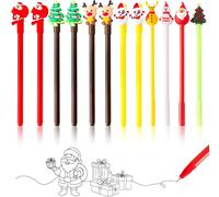 12 Pack Gel Pen Set Christmas Pens Christmas Pens Cartoon Santa Reindeer Christmas Tree Christmas Gel Christmas Small Items For Kids