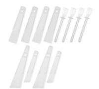 12 Pack Glue Spreader Plastic Smear Plate Scraper Sticks Applicator Tool for Leatherwork Applicator Glue Spreaders