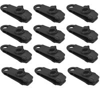 12 Pack Heavy Duty Tarp Clips Tarp Tent Caravan Garden Shade Fabric Boat Black
