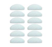 12 Pack Microfiber Mopping Pads Compatible with ECOVACS DEEBOT OZMO T8 T8 AIVI Vacuum Cleaner Moping Cloths Rags Spare Parts