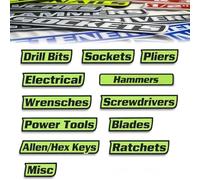 12 Pack of Magnetic Toolbox Labels - 12/24/36Pcs Toolbox Labels Magnetic, Reusable General Tool Box, Easy to Stick and Remove (Green,12Pcs)