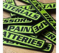 12 Pack of Magnetic Toolbox Labels, 3D-Printed Tool Box Labels, General Tool Box Organize Accessories, Durable Premium Set for Tool Chest Cabinet, Reusable Tags (Green)