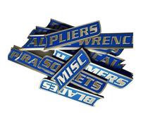 12 Pack of Magnetic Toolbox Labels, 3D Printed Toolbox Drawer Tags Magnetic Tool Box Labels, General Tool Box Organize Accessories,Quick Identifying Drawers (Style-B)