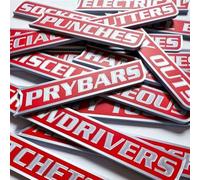 12 Pack of Magnetic Toolbox Labels,Reusable Tool Box Drawer Tag for Easy Organization,3D-Printed Tool Chests Labels,Strong Magnetic Utility Cabinet Tag,for Steel Carts,Drawers and Cabinets (B)