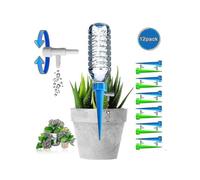 12 Pack Plant Automatic Watering Device,self Spikes System with Slow Se Control Valve,dripper