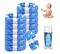 12 Pack Recharges Poubelles à Couches Anti Odeur, PARPAT 4.5M Sac Poubelle Couche Sale de Bébé Épais Sac Litière Chat, Résistant Pratique et Compatible avec Tommee Tippee Angelcare Recharge Poubelle