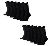PUMA Lot de 12 paires de chaussettes de sport Cush Crew - Unisexe, Noir/blanc/gris, 35-38