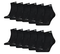 12 Paire Puma Quart Chaussettes Avec Frottee-Sohle 35-46 Unisexe Amorti Courtes