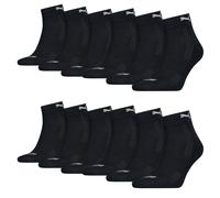 12 Paire Puma Quart Chaussettes Frottee-Sohle Gr. 35-46 Unisexe Amorti Courtes