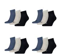 12 Paire Puma Unisexe Quart Chaussettes Baskets Gr. 35 - 49 Femme Homme
