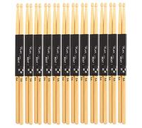 12 paires 5a bâtons de tambour, bâtons de tambour à l'érable, accessoires de percussion pour les jeunes et les débutants adultes