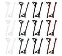 12 Paires De Crochets À Lunettes Antidérapants, Crochets Anti-Chute En Silicone, Accessoires De Fixation De Lunettes, Couvre-Jambes De Lunettes, Accessoires De Lunettes