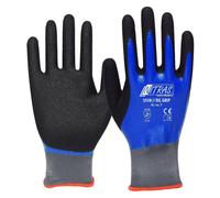 12 Paires de gants OIL GRIP nylon revêtus Nitrile (T.7-8-9-10-11) NITRAS 3550