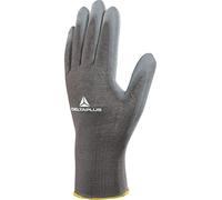 12 Paires de Gants Tricot Polyamide/Paume polyuréthane VE702PG DELTA PLUS - Taille: 9