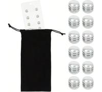 12 paires de poids magnétiques de voile de fausse perle pour fixer un long voile, aimants de voile de fausse perle à double face, accessoires de mariage de mariée pour l'extérieur, accessoires, servie