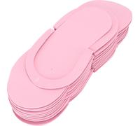 12 paires de tongs jetables, épaisseur 3 mm, pantoufles portables pour hôtel, voyage, centre de spa, 42 (rose)